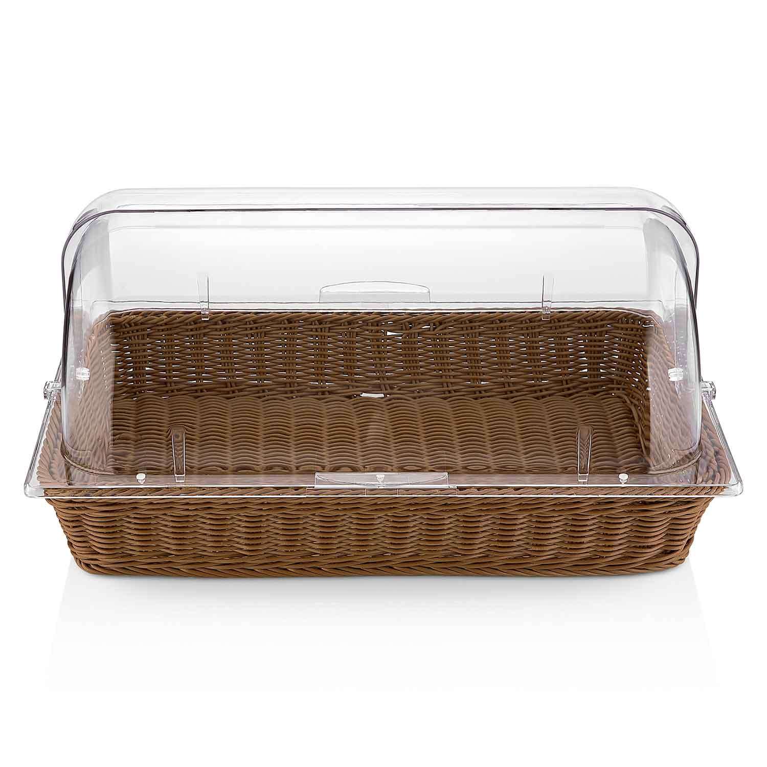 Groovy Polycarbonat Rolltop, Sepetli, 54x33x26 Cm, Groovy, Kapaklı Fanuslar, Kapaklı Teşhir