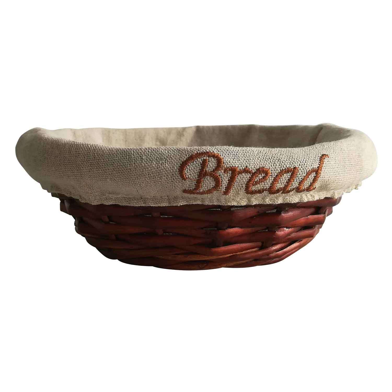 Groovy Yuvarlak Bezli Ekmek Sepeti 21x7 Cm, Groovy, Ekmek ve Meyve Sepetleri