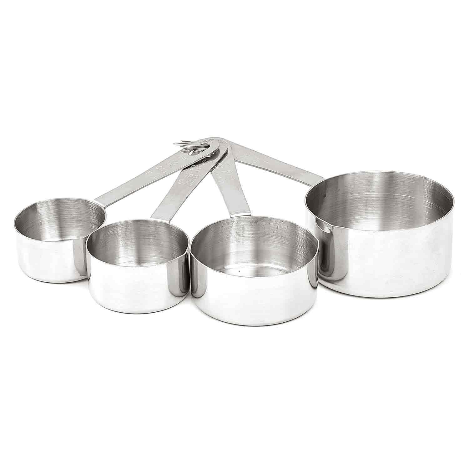 İles Gurme Ölçü Kabı, Paslanmaz Çelik, Ölçekli 4 lü Set, İles, Ölçü Kabı