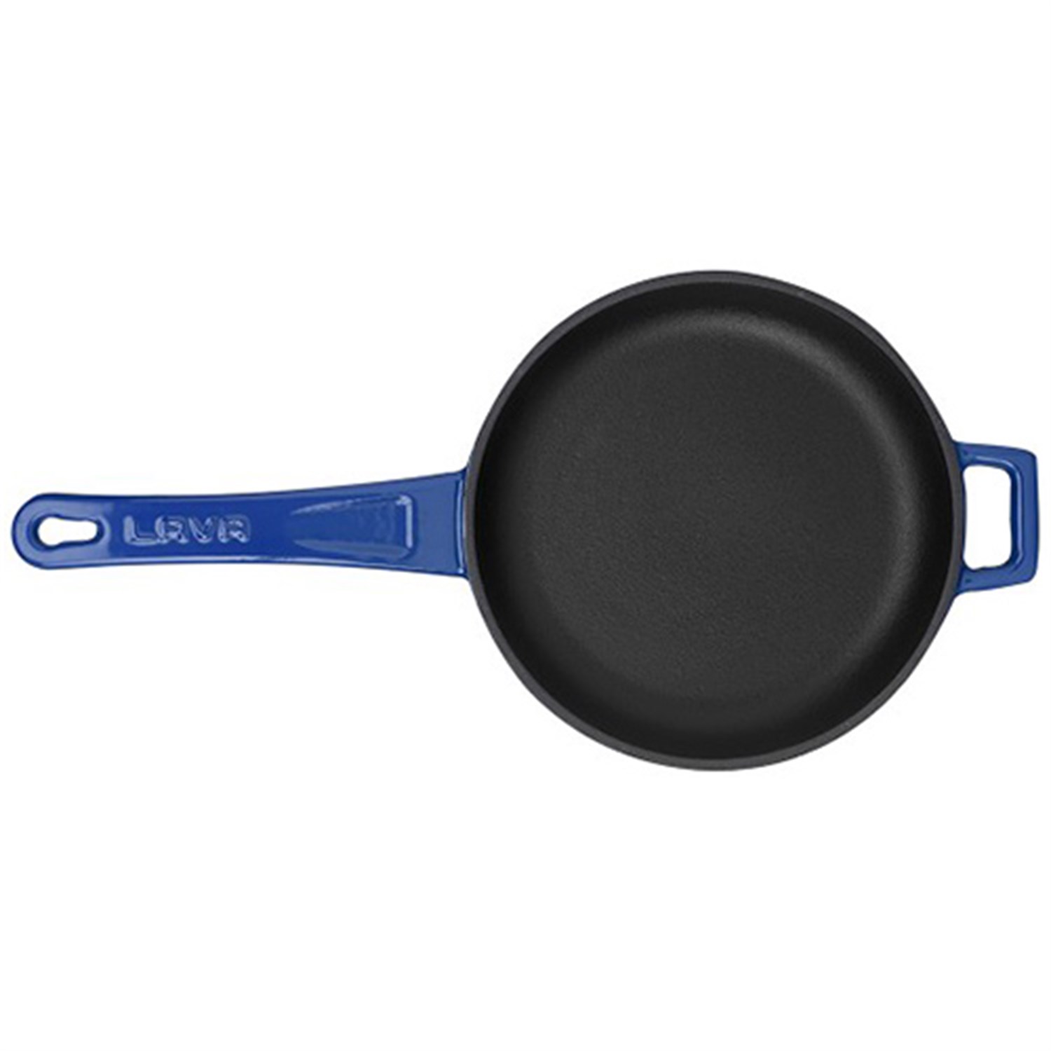 Lava Kızartma Tavası Döküm Metal Kulplu Mavi 0,42 Litre 16 Cm