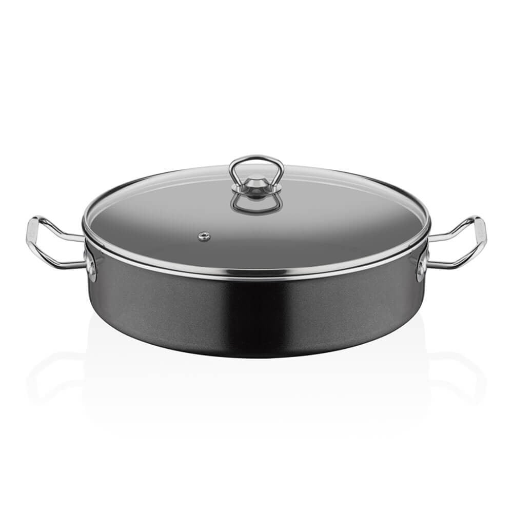 Mega Sığ Tencere, Granit 34 Cm