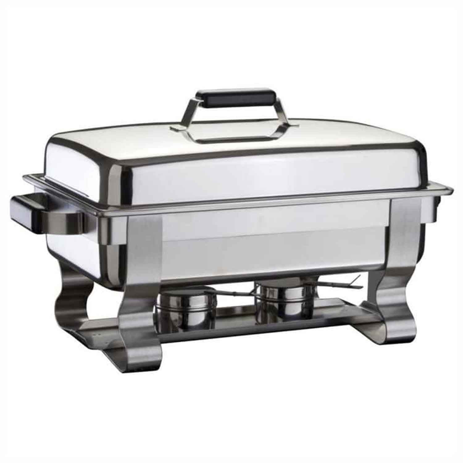 Öztiryakiler Chafing Dish 1/1 Normal Kapaklı Elektrikli+Jel Yakıtlı