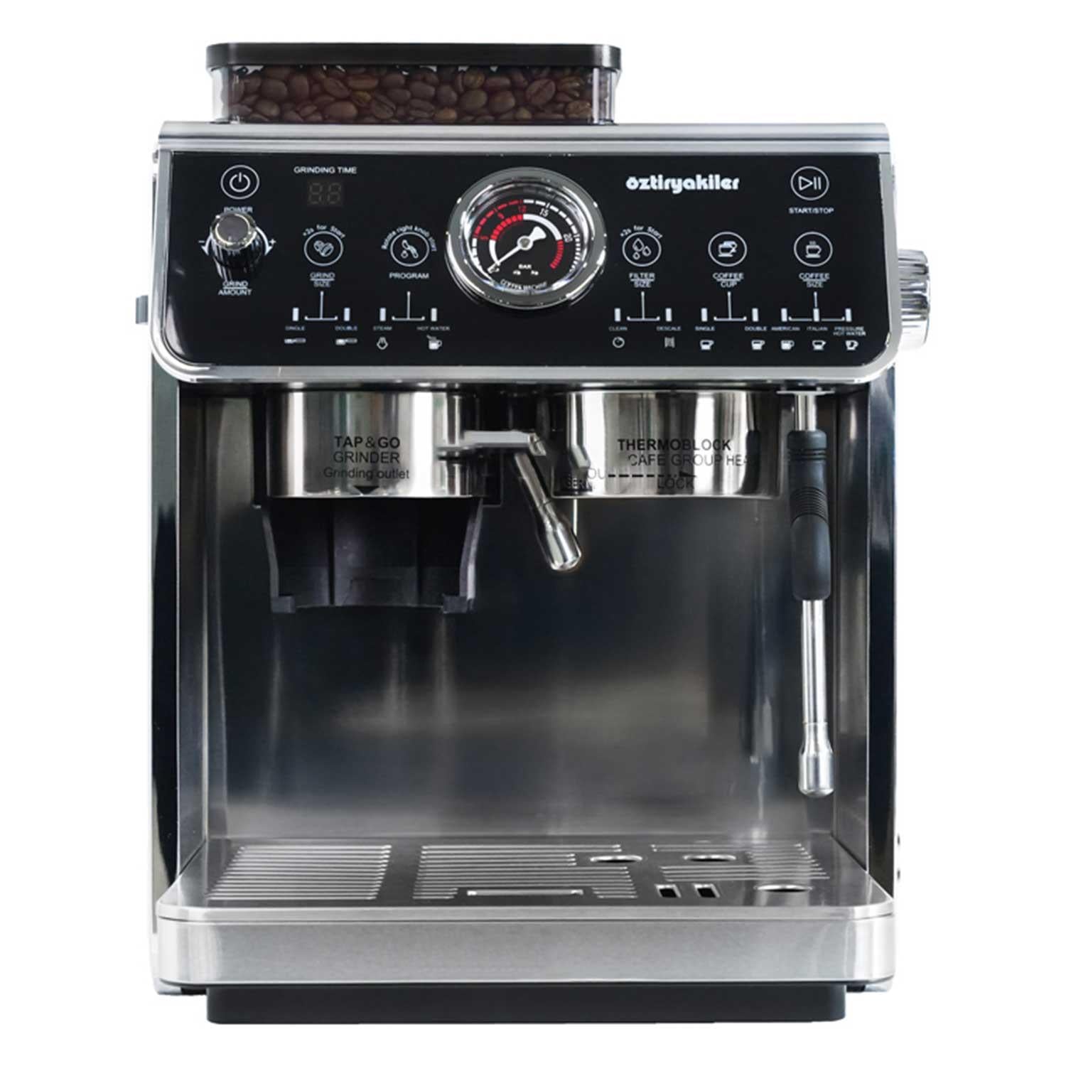 Öztiryakiler Mini Barista Espresso Kahve Makinesi, Öğütücülü, Tek Gruplu, Öztiryakiler, Kahve Makineleri
