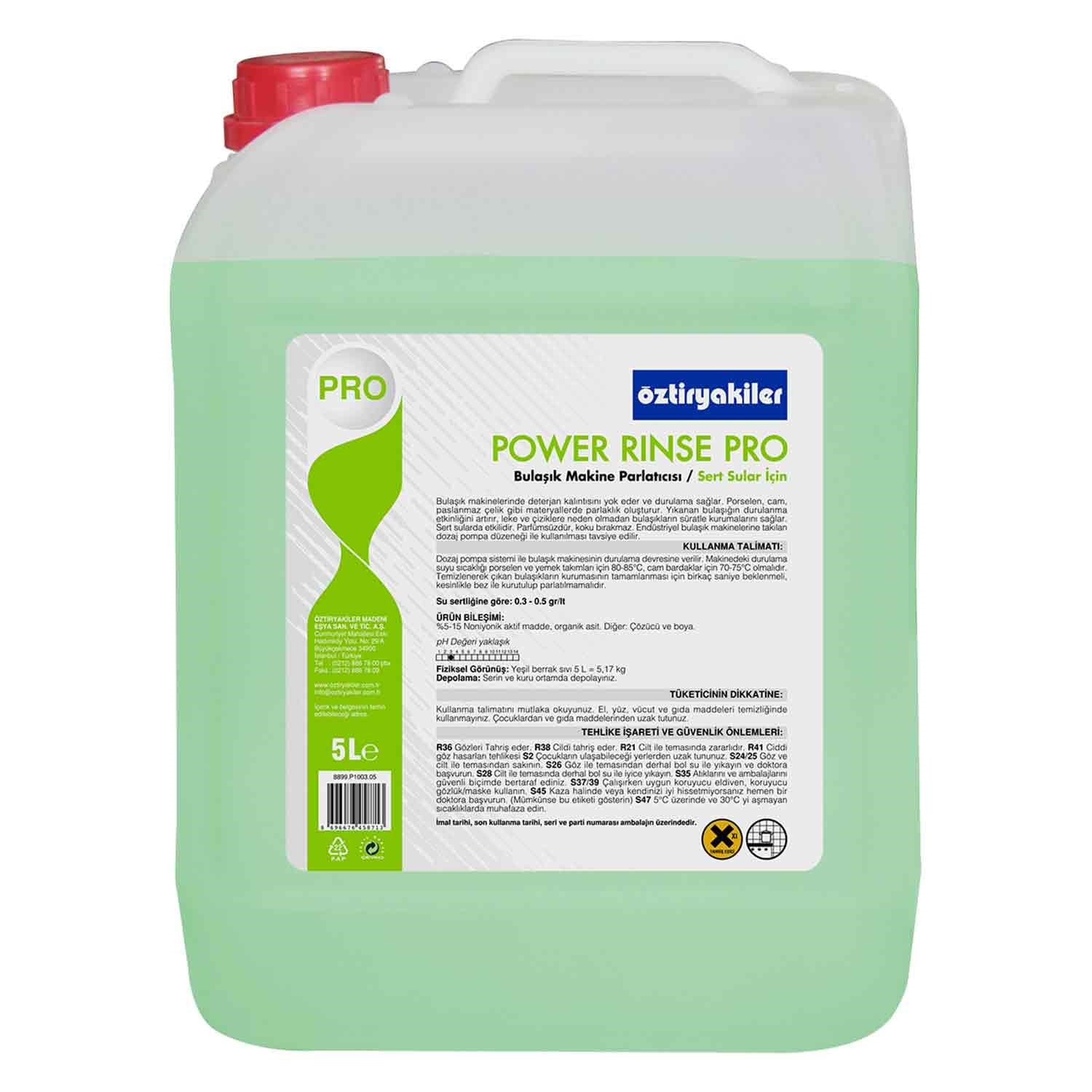 Öztiryakiler Rinse Pro Bulaşık Makinesi Parlatıcısı 5 Litre