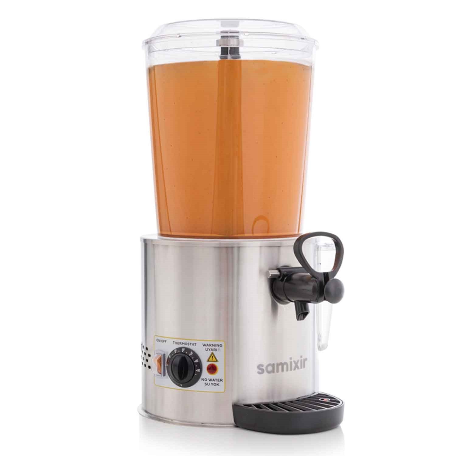 Samixir Sıcak Çikolata ve Sahlep Makinesi, Panoromik, 10 L, İnox, Samixir, Sıcak Çikolata ve Sahlep Makineleri