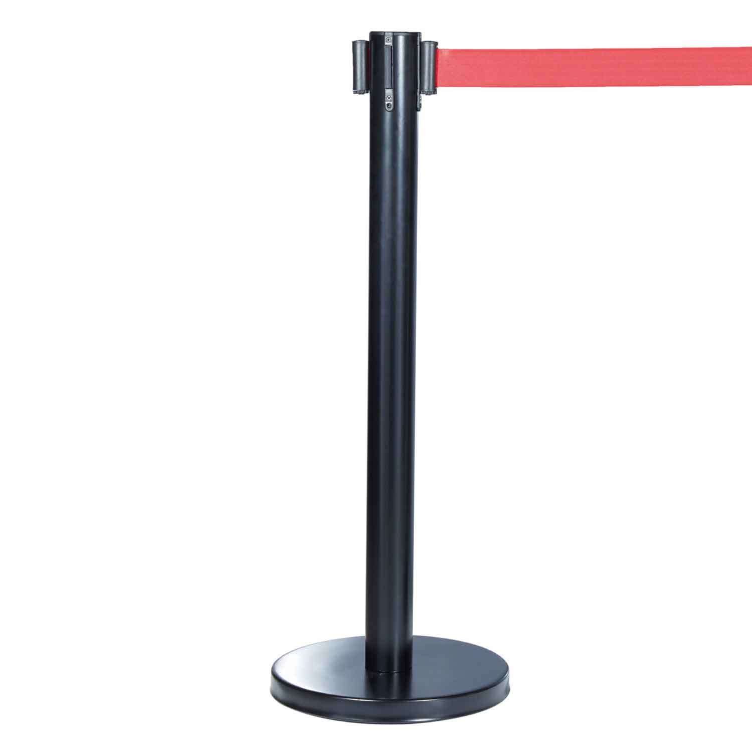 Şerit Yönlendirme Bariyeri, Çelik Siyah 2 Metre, Groovy, Şerit Bariyer, Ayaklı Yönlendirme Bariyeri