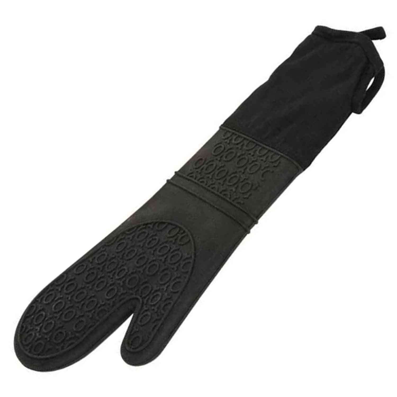 Silikon Fırın Eldiveni, Siyah 42,5 Cm, İles, Fırın Eldiveni