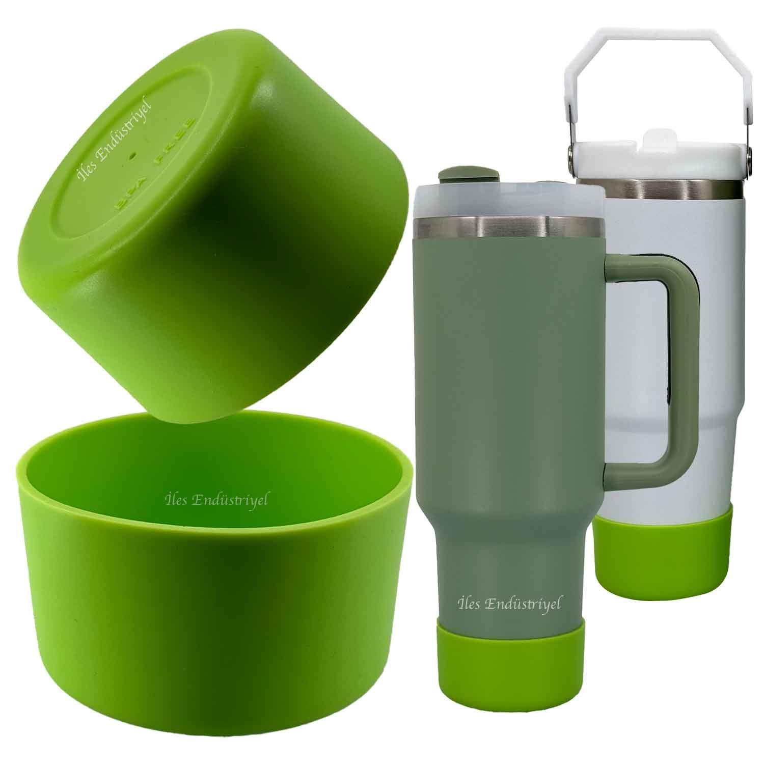 Trailx Stanley Quencher & Iceflow Kaymaz Silikon Taban Koruyucu, Yeşil, TRAİLX, Termoslar