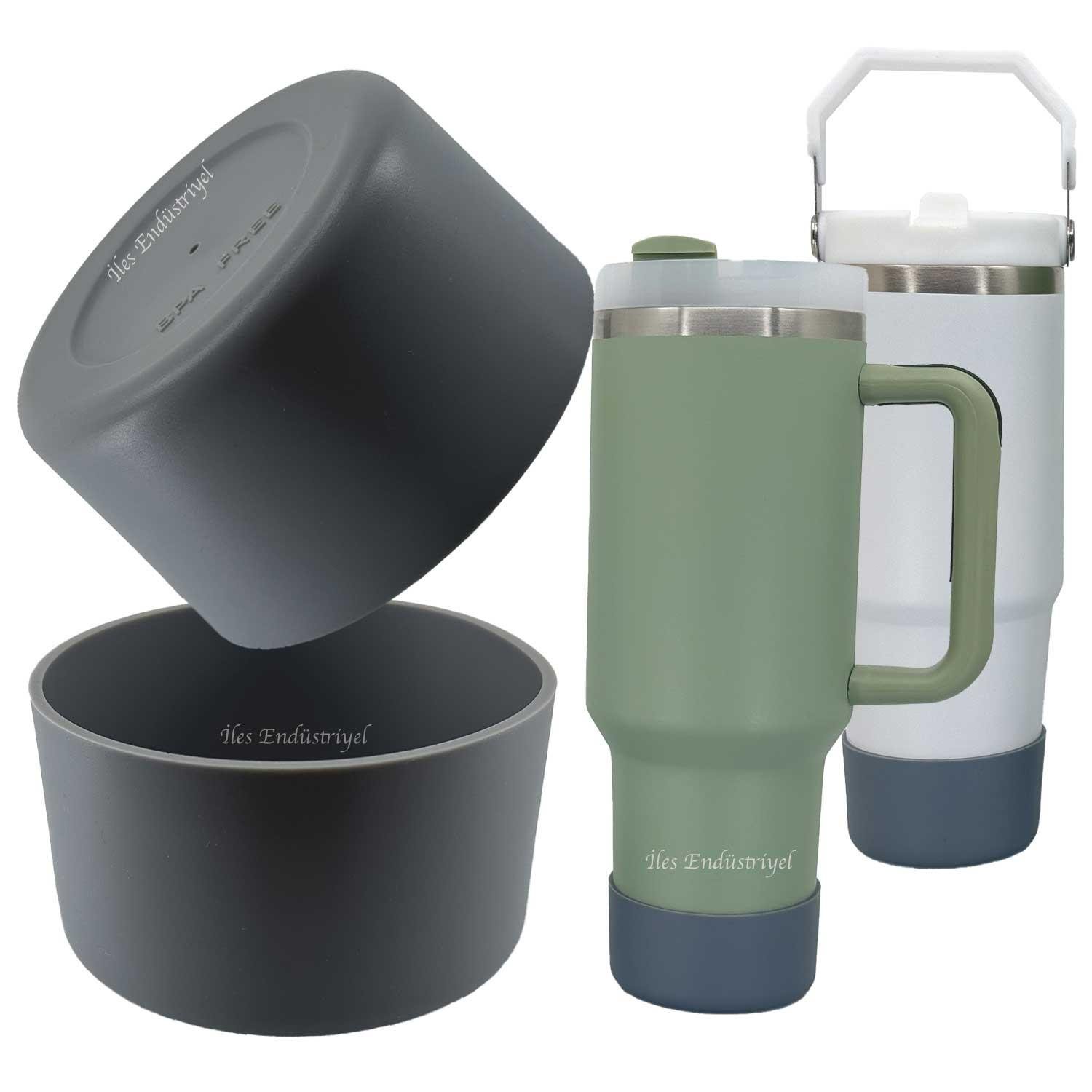 Trailx Stanley Quencher & Iceflow Kaymaz Silikon Taban Koruyucu, Gri, TRAİLX, Termoslar