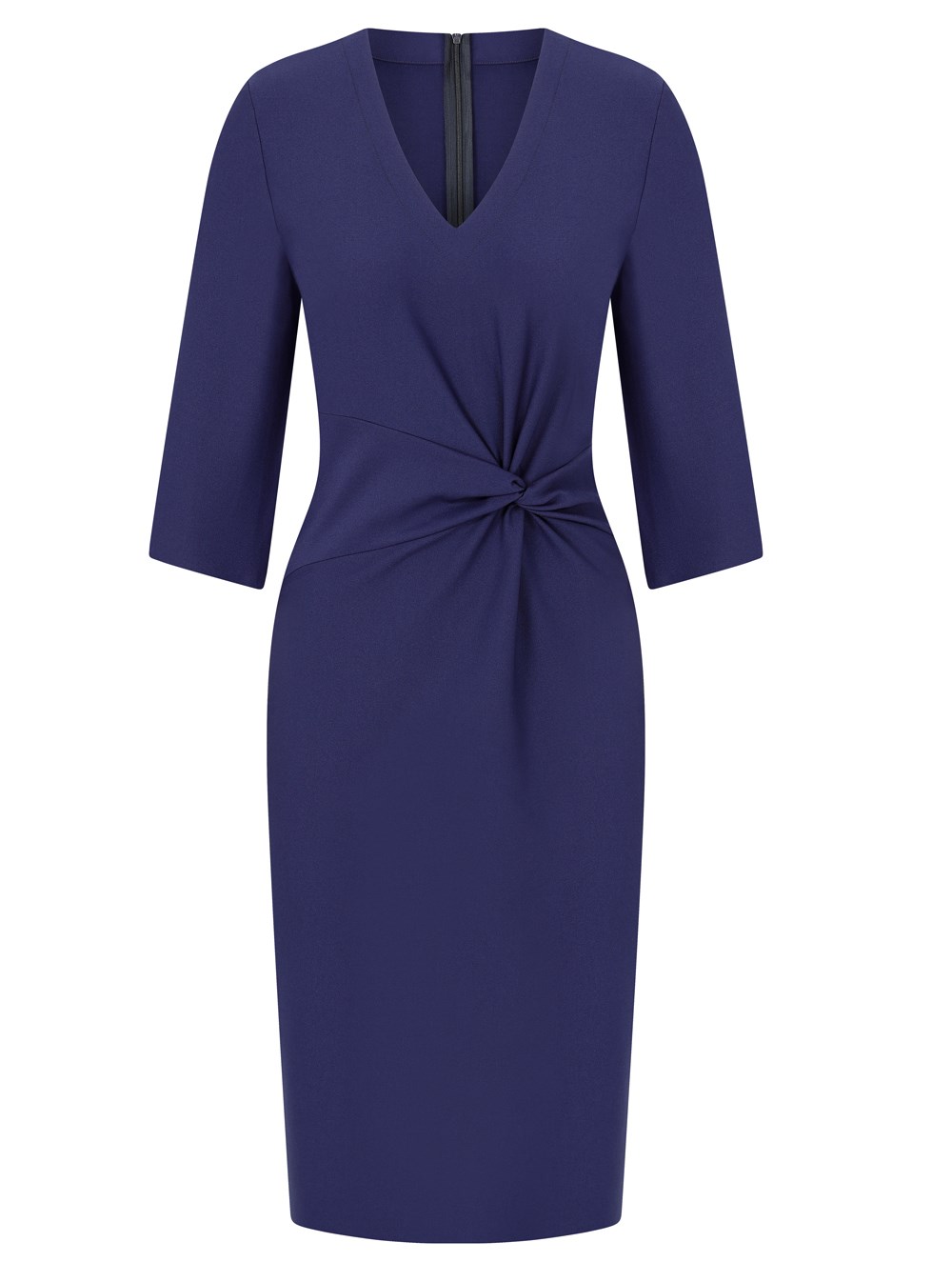  Front Twist Dress in Blue Colour