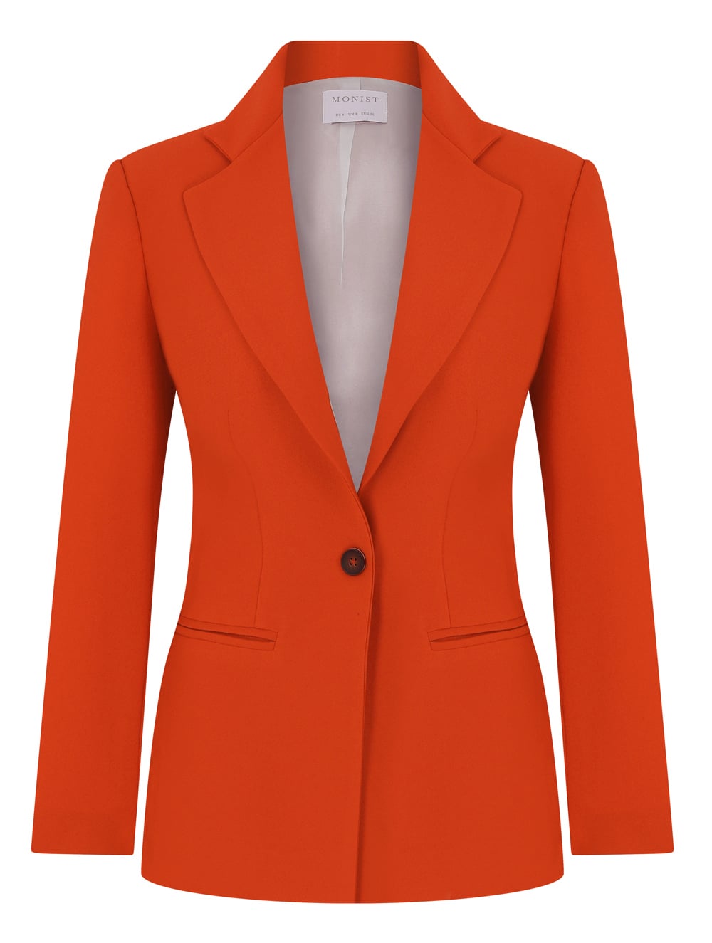 Classic Crepe Blazer in Coral Colour