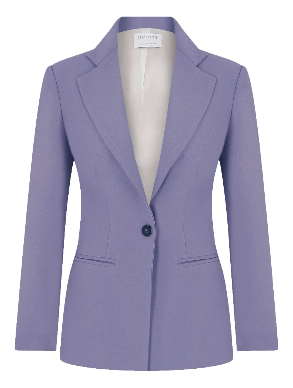 Classic Crepe Blazer in Lilac Colour