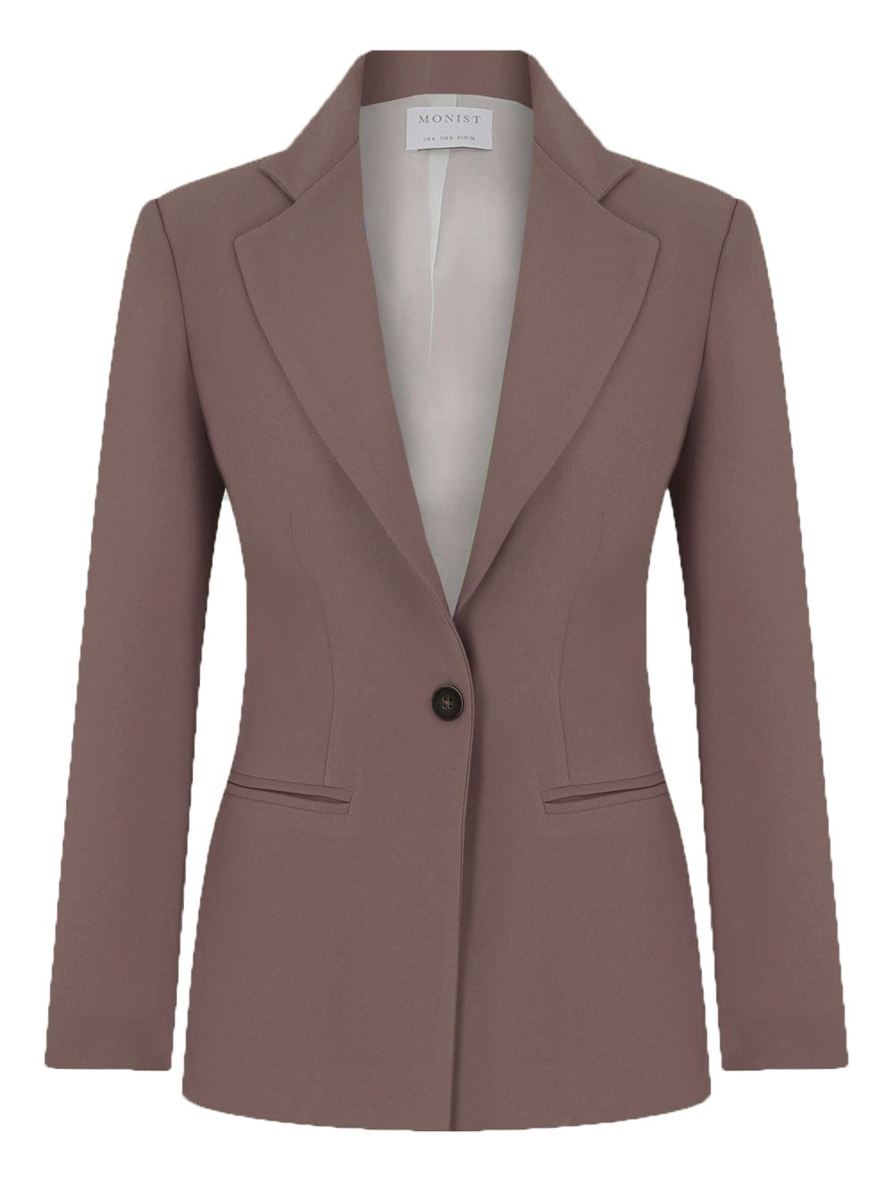 Classic Crepe Blazer in Mink Colour