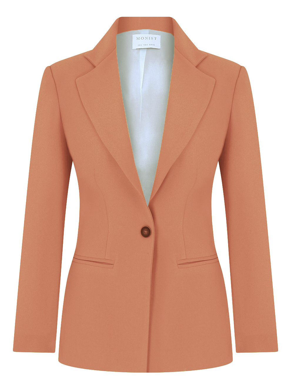 Classic Crepe Blazer in Peach- Salmon Colour RK 205