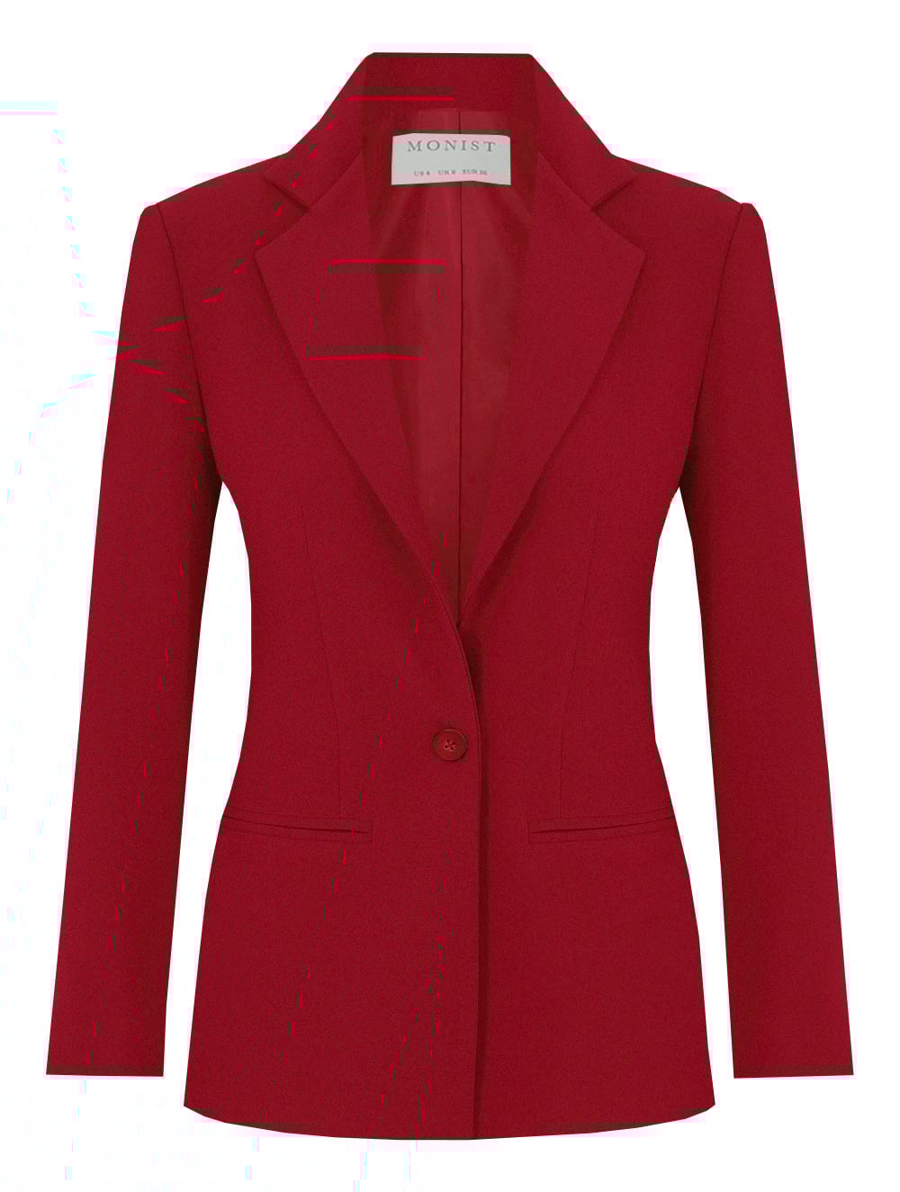 Classic Crepe Blazer in Ruby Colour RK 108