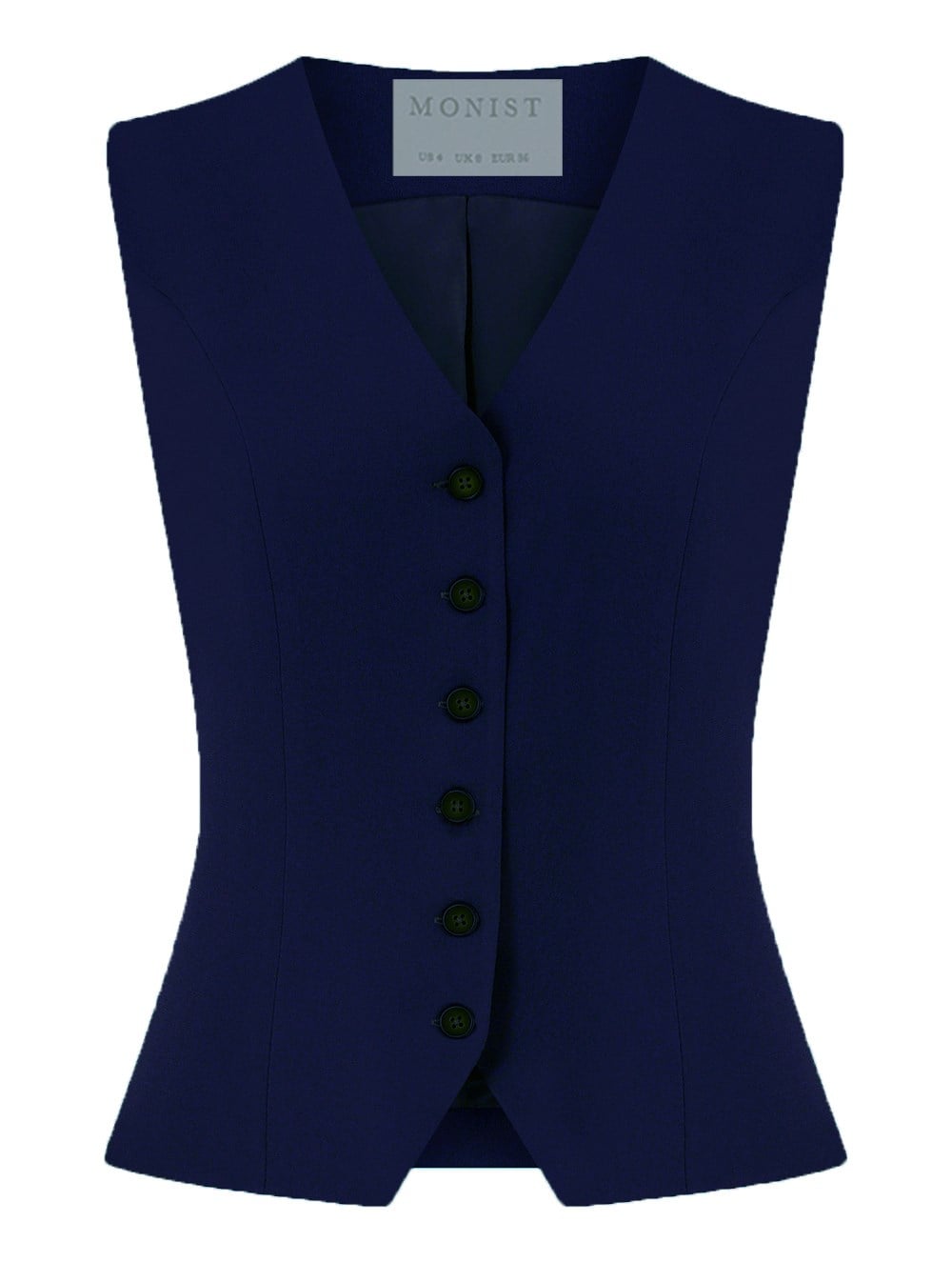 Classic Crepe Vest in Blue Colour