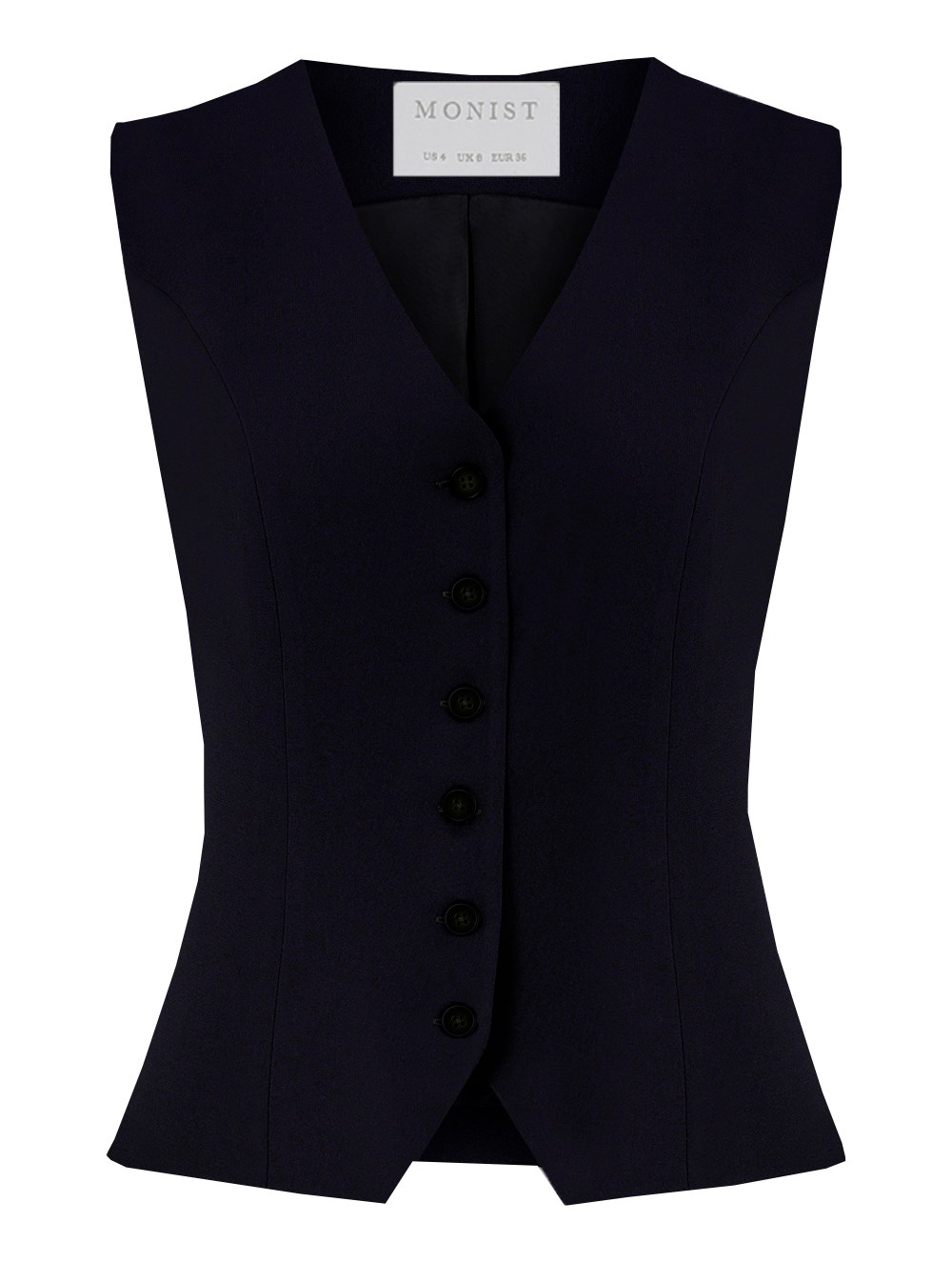 Classic Crepe Vest in Navy Colour