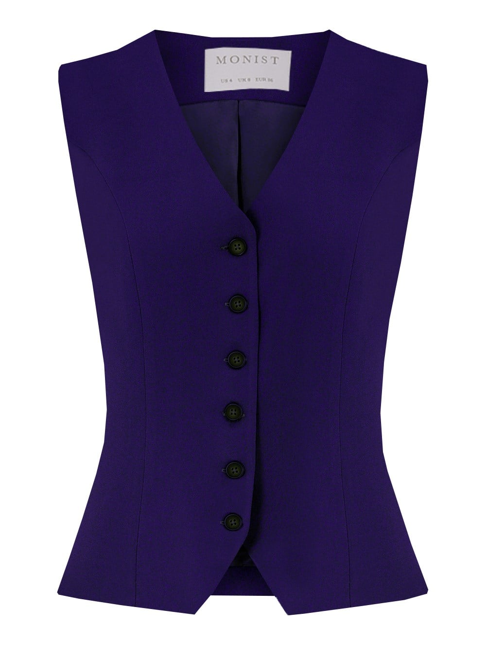 Classic Crepe Vest in Purple Colour
