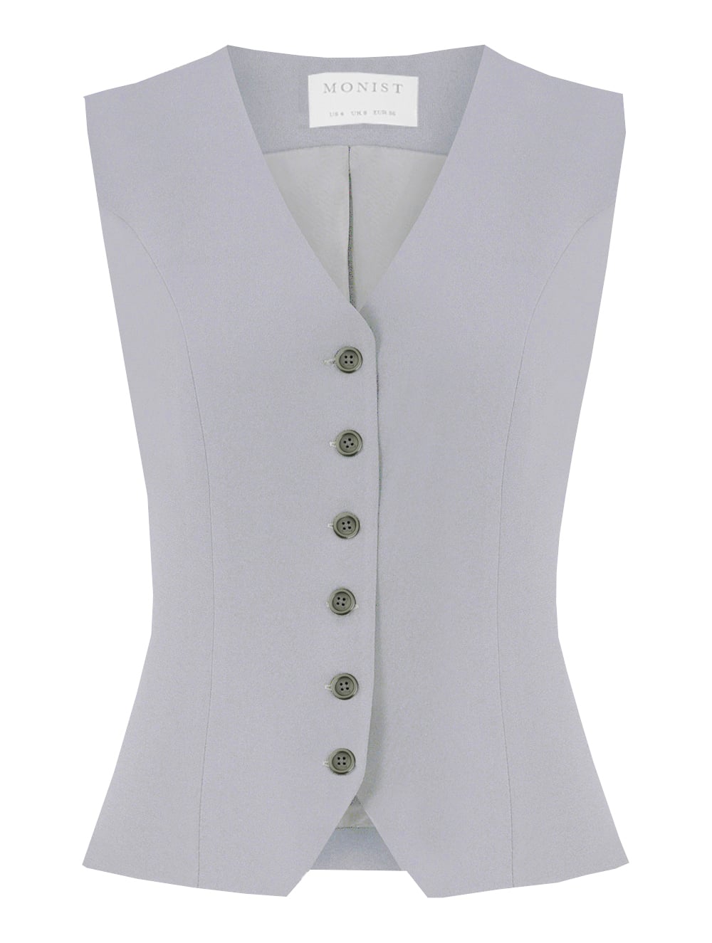 Classic Crepe Vest in Stone Colour RK 138