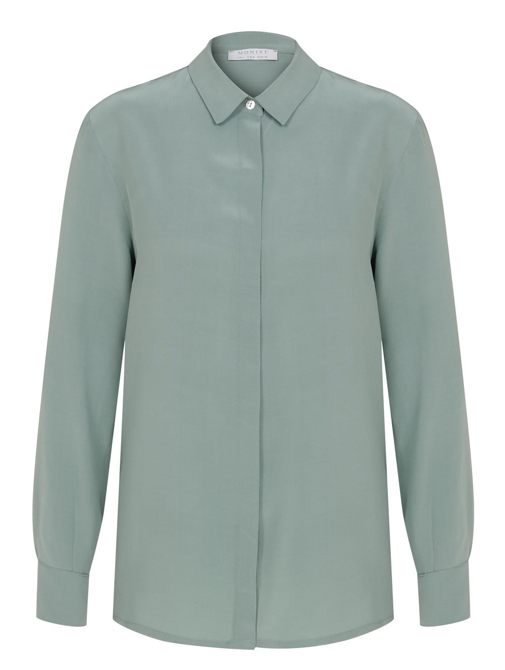 Classic Silk Shirt in Mint Colour