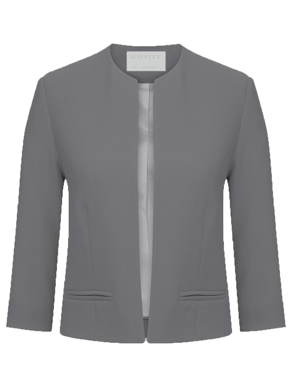 Collarless Jacket in Grey Colour RK 224
