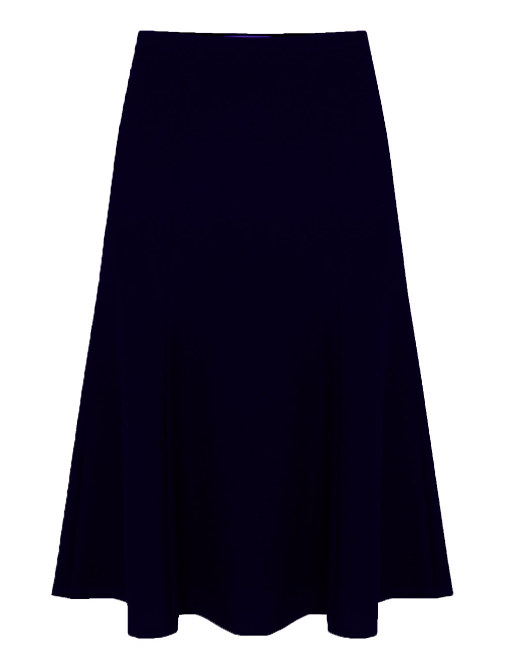 Crepe Paneled Skirt in Navy Colour