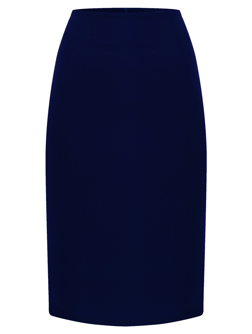 Crepe Pencil Skirt in Blue Colour