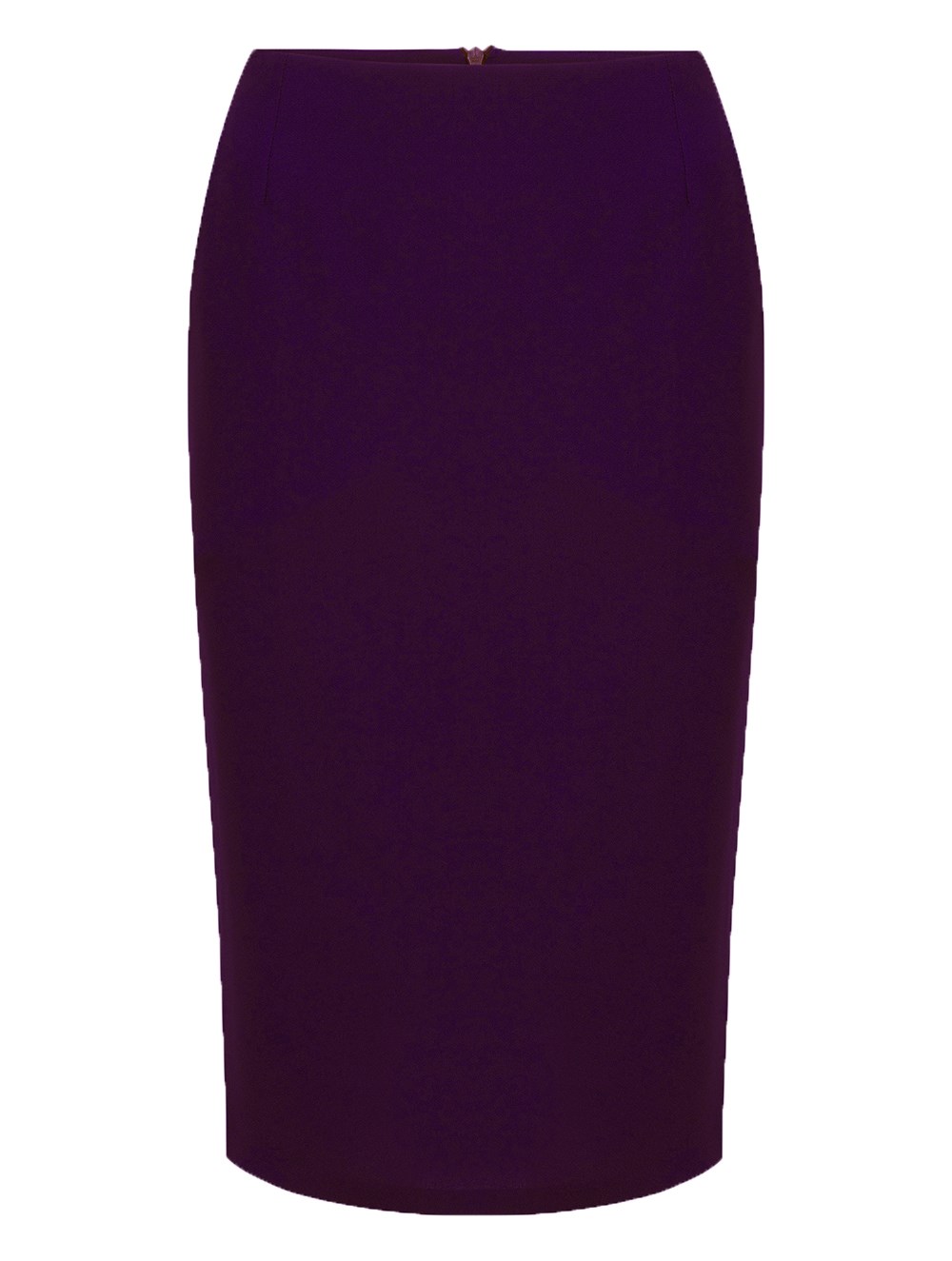 Crepe Pencil Skirt in Cyclamen Colour