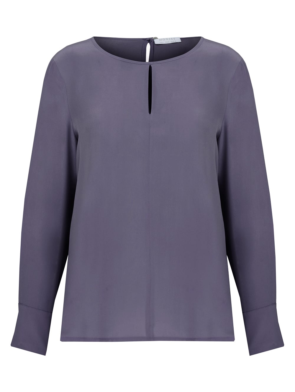 Drop Collar Silk Blouse in Lavender Colour RK 50