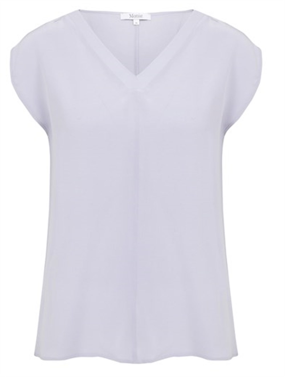 Drop Shoulder Silk Blouse in Lilac Colour