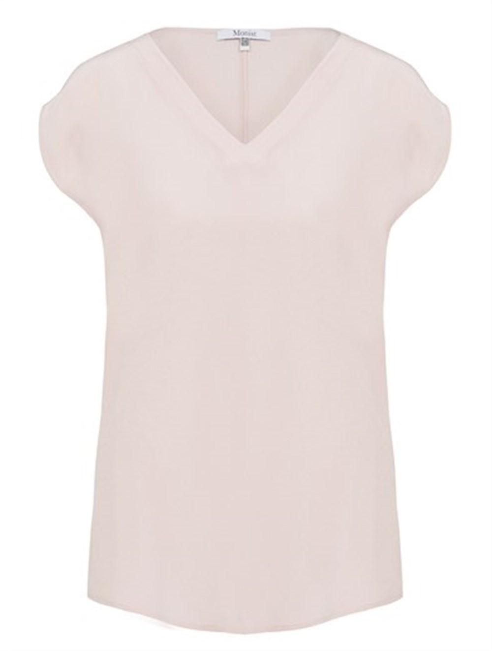 Drop Shoulder Silk Blouse in Pink Colour