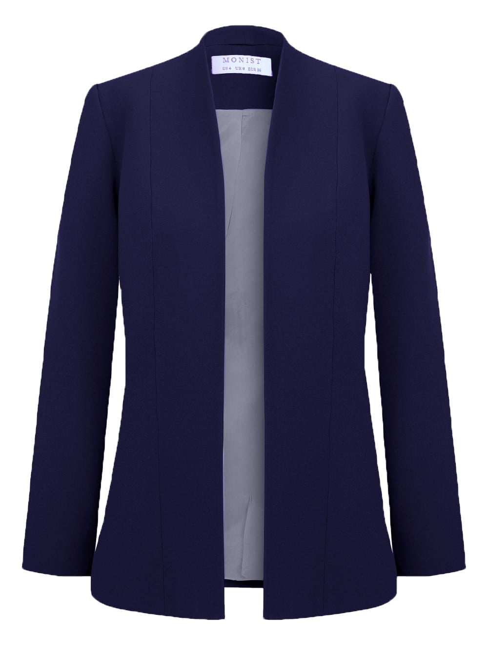 High Collar Crepe Jacket in Lavender Colour