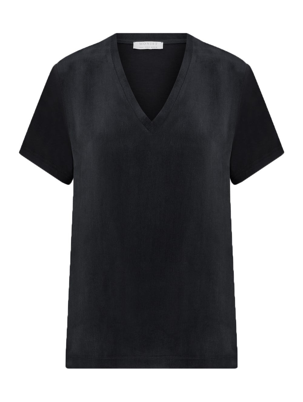 New Generation V Neck T-Shirt Blouse in Black Colour