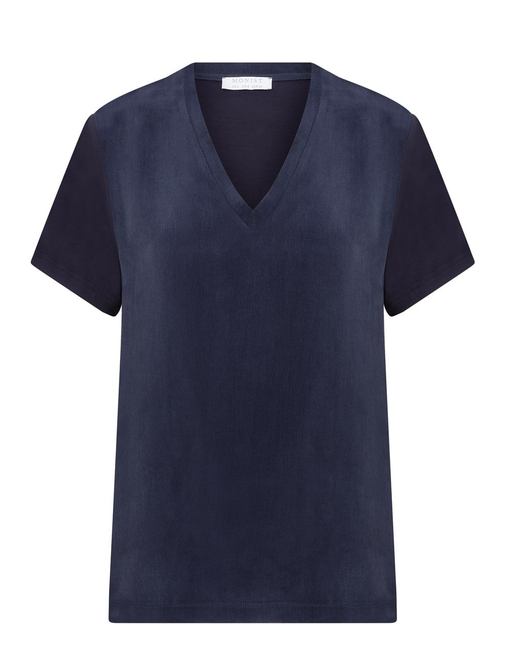 New Generation V Neck T-Shirt Blouse in Navy Colour