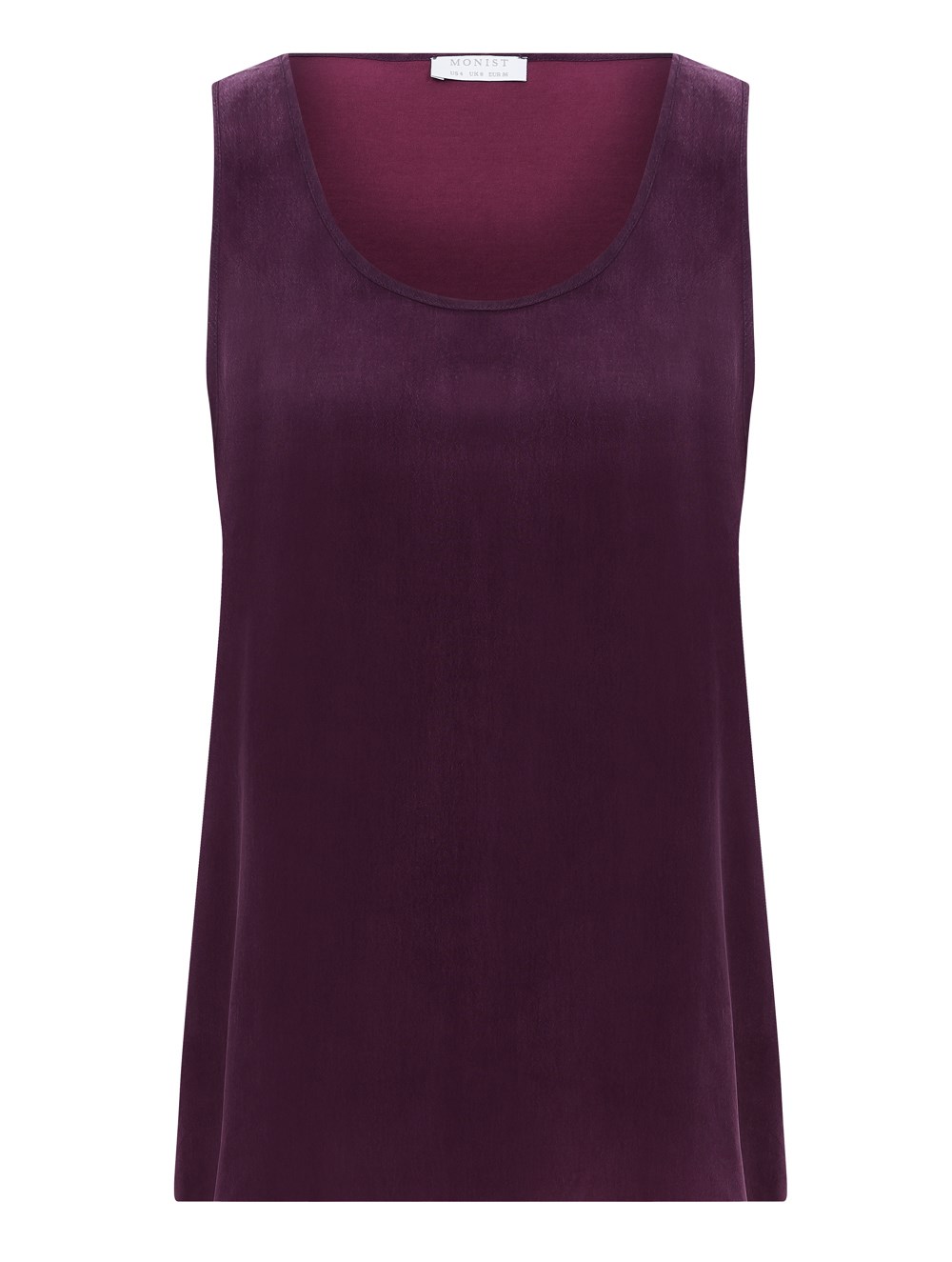New Generation Vegan Cupro Camisole in Plum Colour