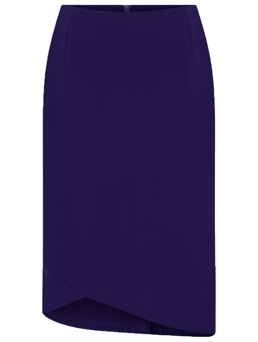 Oval Shape Crepe Skirt in Purple Colour RK 136