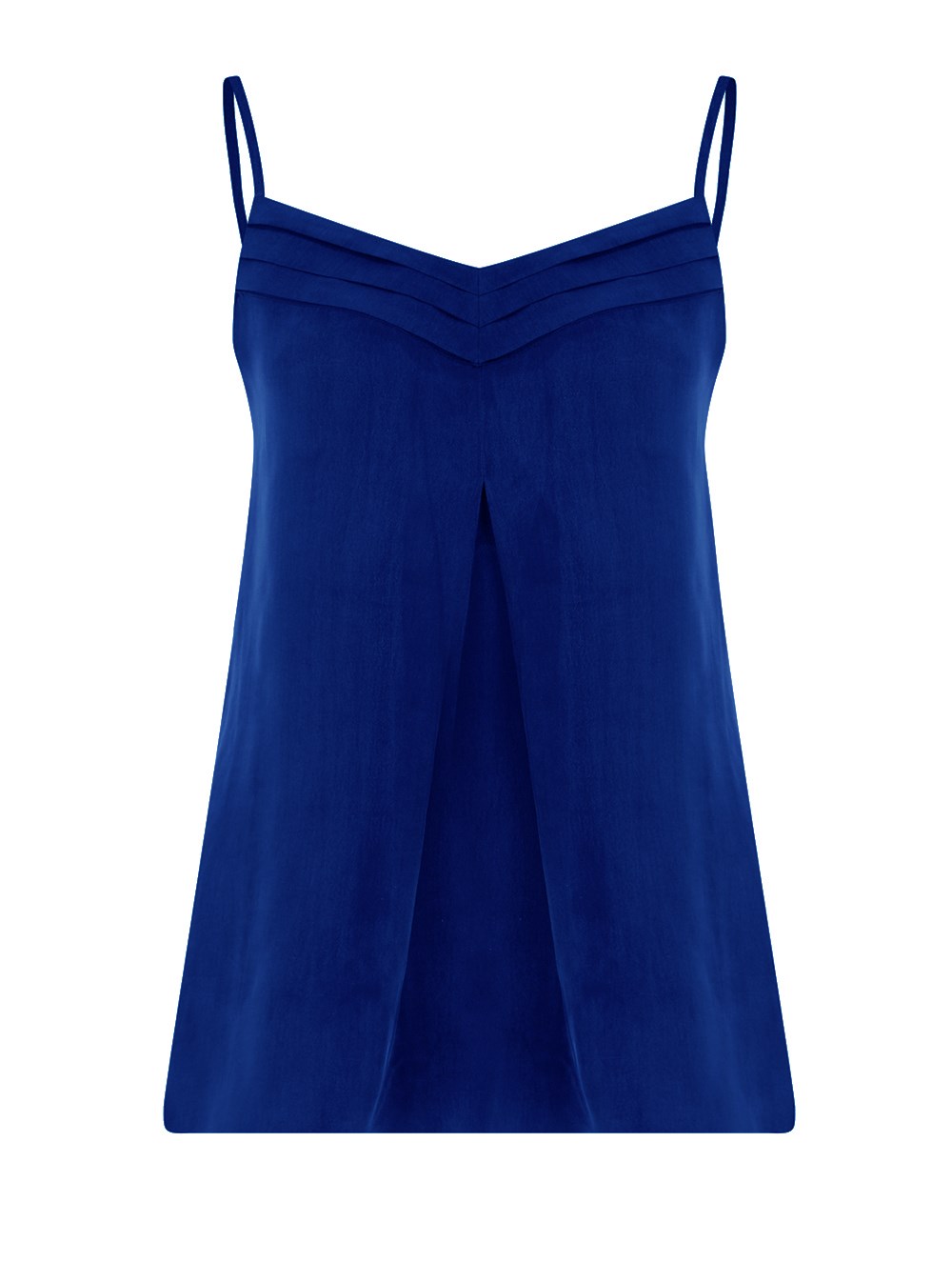 Strap Vegan Cupro Camisole in Electric Blue Colour