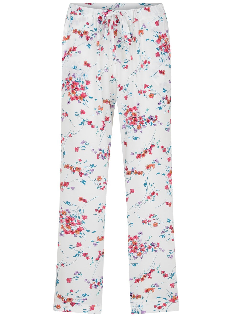 Vegan Cupro Long Pyjama Bottom in Flower Print
