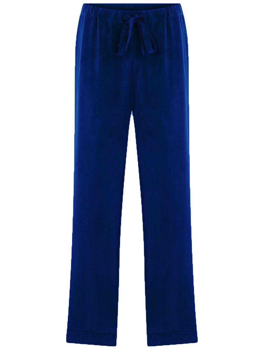 Vegan Cupro Pant in Blue Colour
