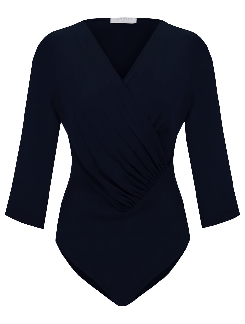 Vegan Cupro-Viscose Bodysuit in Navy Colour