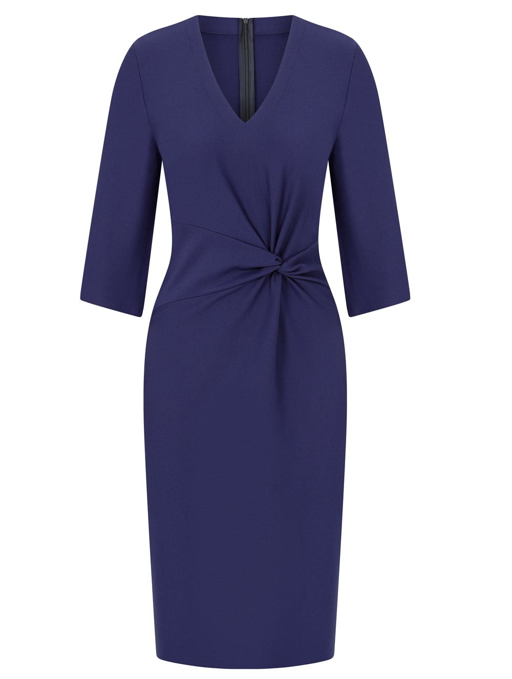  Front Twist Dress in Blue Colour