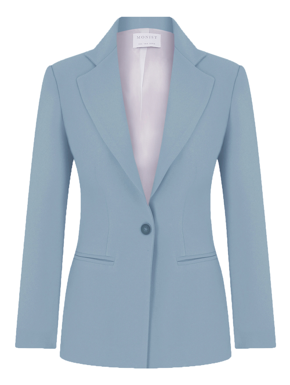 Classic Crepe Blazer in Baby Blue Colour RK 187
