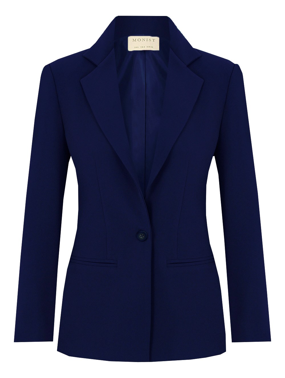 Classic Crepe Blazer in Dark Blue Colour