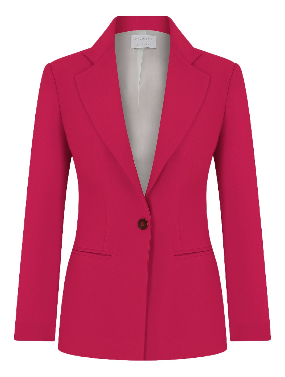 Classic Crepe Blazer in Fuchsia Colour