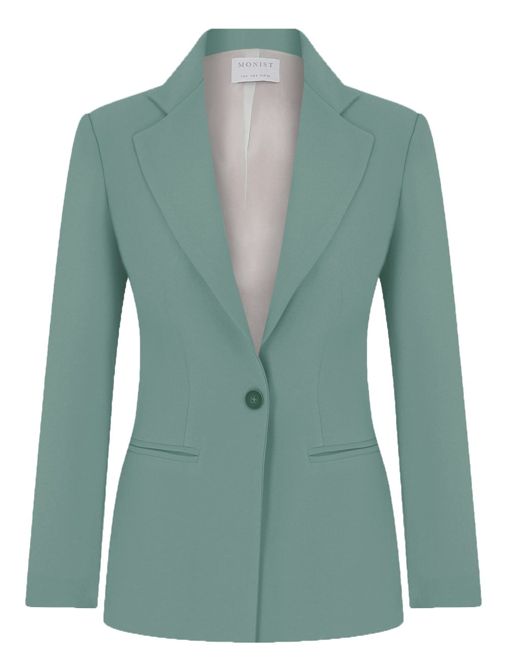 Classic Crepe Blazer in Light Green Colour
