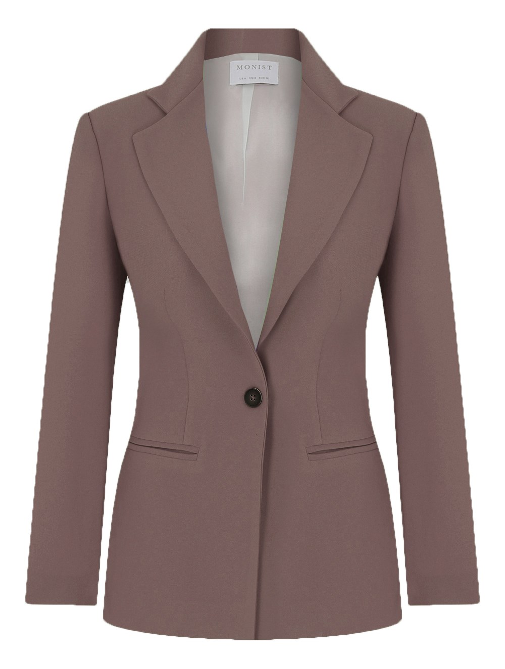 Classic Crepe Blazer in Mink Colour