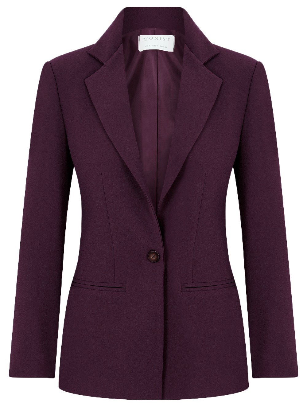 Classic Crepe Blazer in Plum Colour