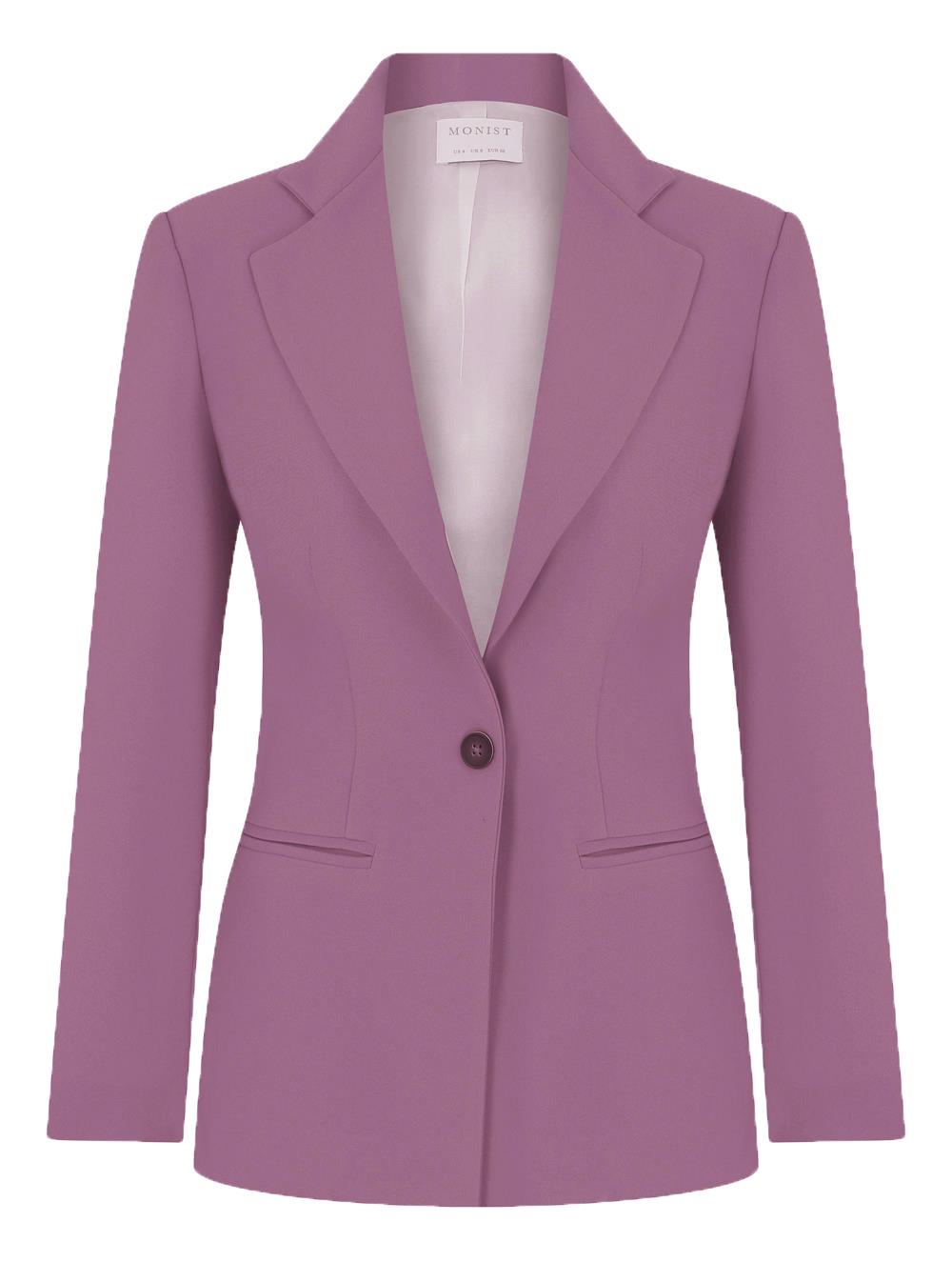 Classic Crepe Blazer in Rose Colour