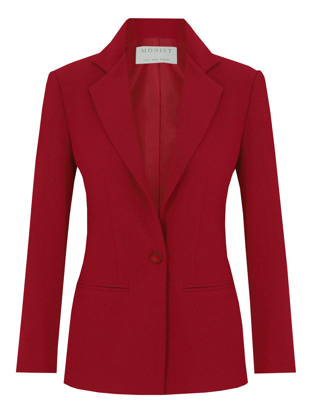 Classic Crepe Blazer in Ruby Colour RK 108