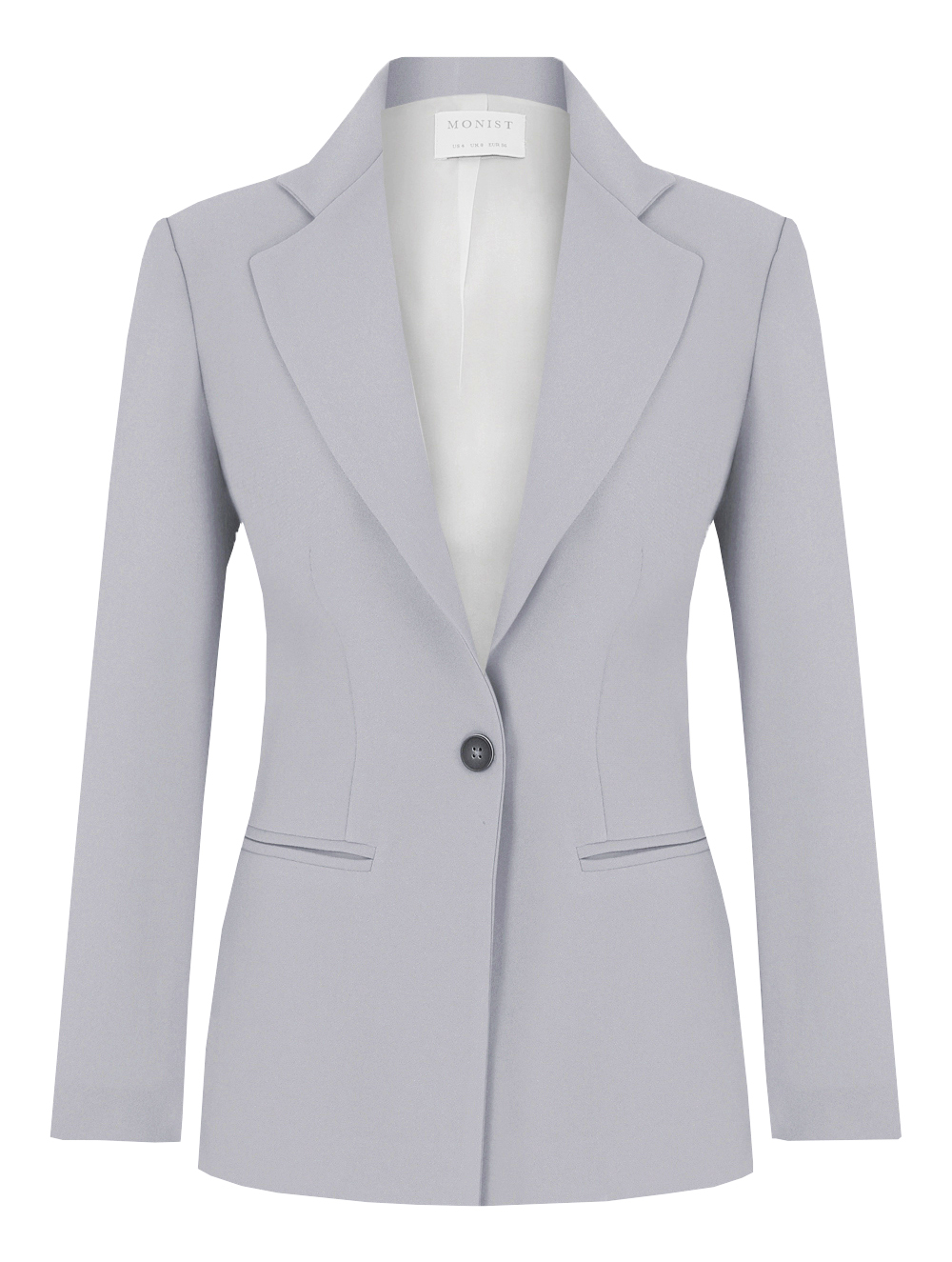 Classic Crepe Blazer in Stone Colour RK 138